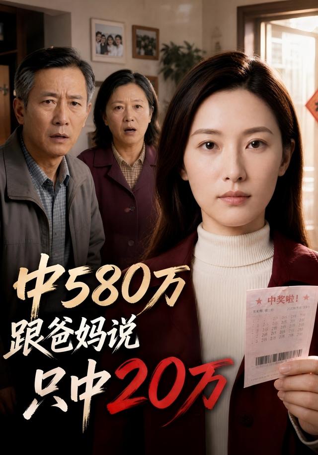 中580万跟爸妈说只中20万